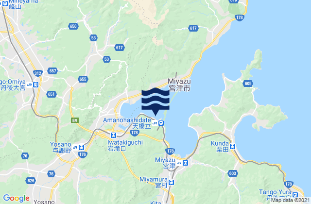 Mapa de mareas Miyazu-shi, Japan