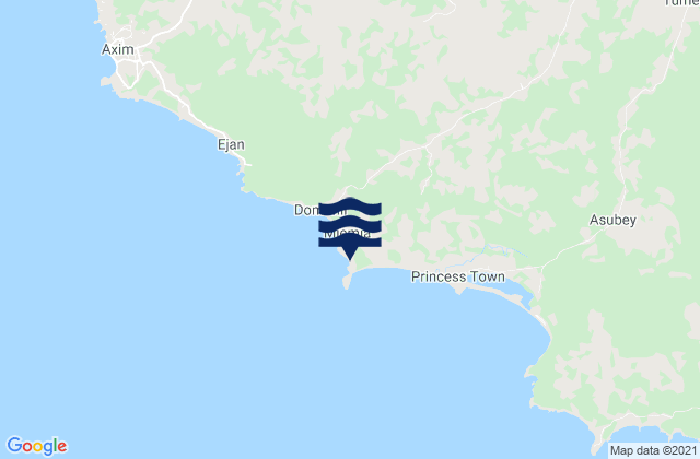 Mapa de mareas Modrokenli, Ghana