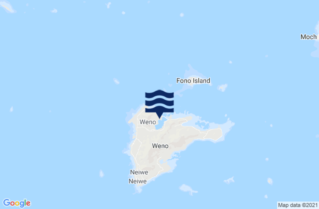 Mapa de mareas Moen Island Truk Islands, Micronesia