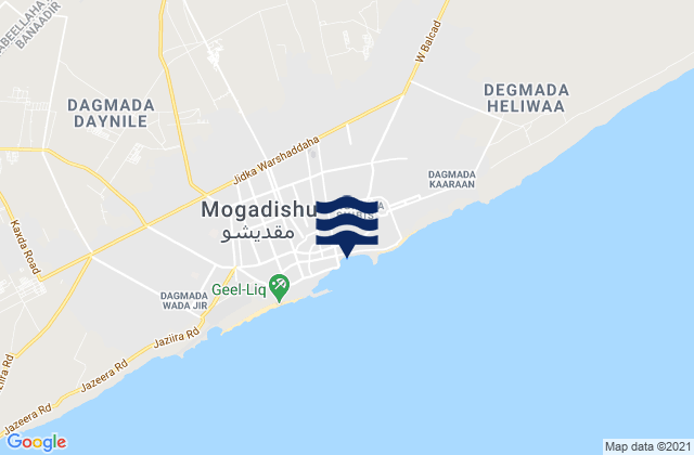 Mapa de mareas Mogadishu, Somalia