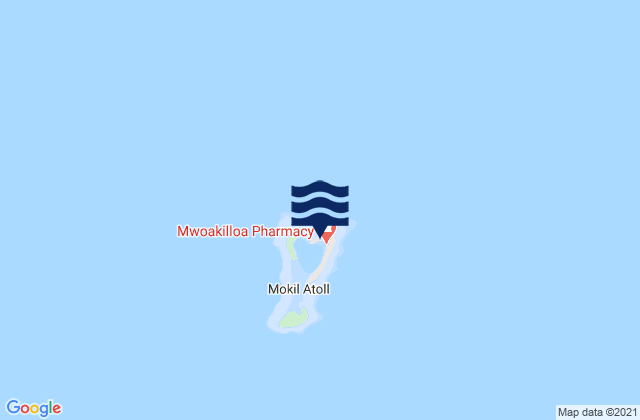 Mapa de mareas Mokil, Micronesia