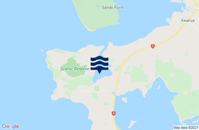 Mapa de mareas Mokomoko Inlet, New Zealand