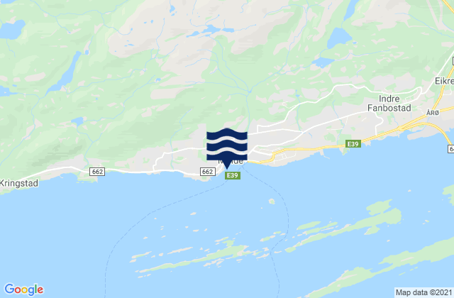 Mapa de mareas Molde, Norway