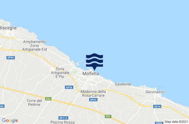 Mapa de mareas Molfetta, Italy
