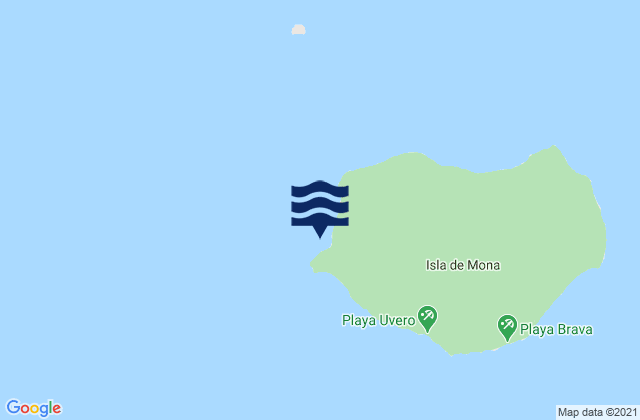 Mapa de mareas Mona Island, Puerto Rico