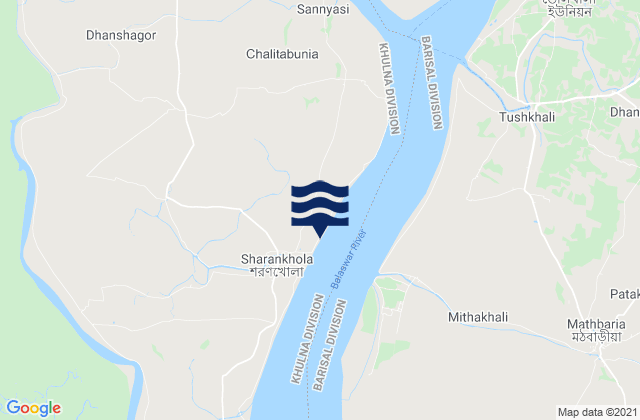 Mapa de mareas Mongla, Bangladesh