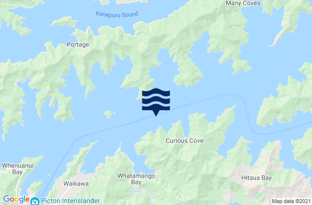 Mapa de mareas Monkey Bay, New Zealand