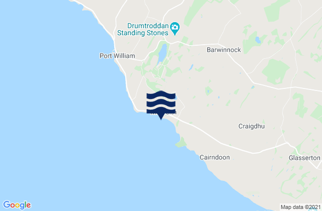 Mapa de mareas Monreith Beach, United Kingdom