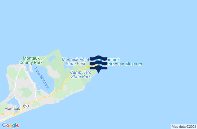 Mapa de mareas Montauk Point - Turtles, United States