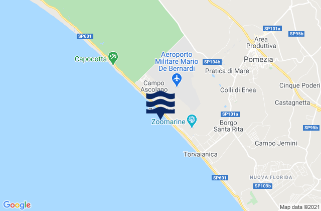 Mapa de mareas Monte Migliore La Selvotta, Italy