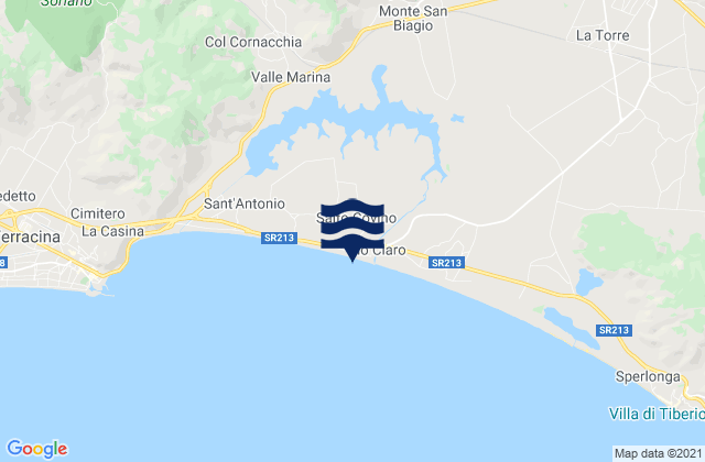 Mapa de mareas Monte San Biagio, Italy