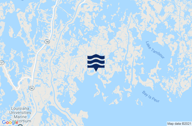 Mapa de mareas Montegut, United States