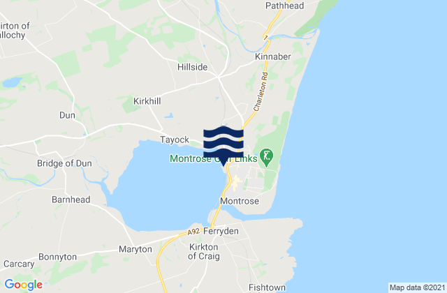 Mapa de mareas Montrose, United Kingdom