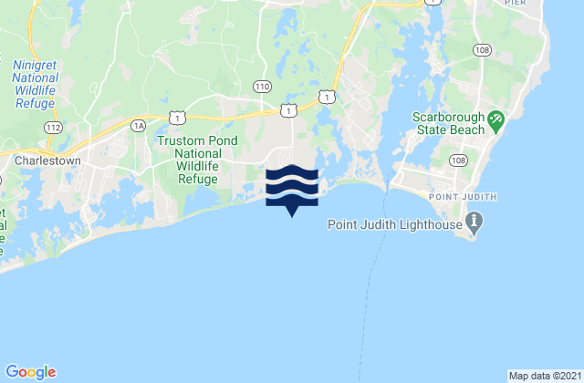 Mapa de mareas Moonstone Beach, United States