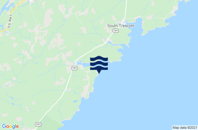 Mapa de mareas Moose Cove, Canada