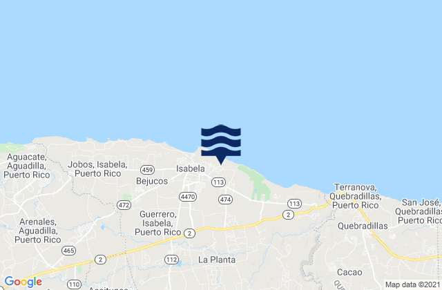 Mapa de mareas Mora Barrio, Puerto Rico