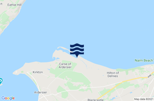 Mapa de mareas Moray Firth (sheet pile wall), United Kingdom