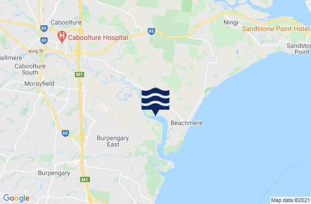 Mapa de mareas Morayfield, Australia
