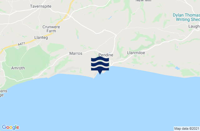 Mapa de mareas Morfa Bychan Beach, United Kingdom