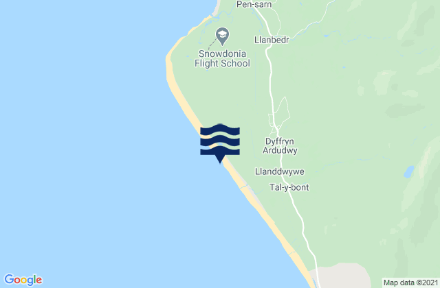 Mapa de mareas Morfa Dyffryn Beach, United Kingdom