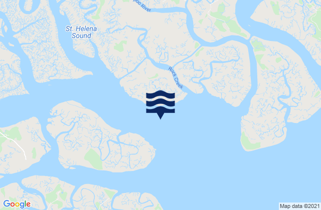 Mapa de mareas Morgan Island NE of Coosaw River, United States