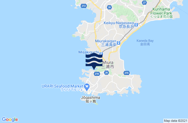 Mapa de mareas Moroiso, Japan
