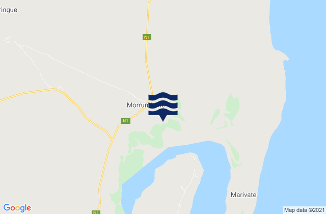 Mapa de mareas Morrumbene District, Mozambique