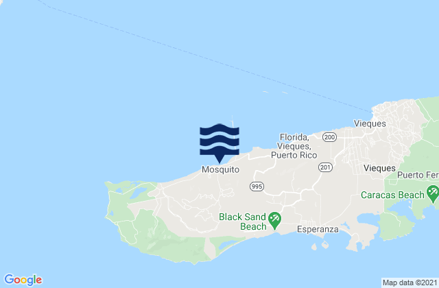 Mapa de mareas Mosquito Barrio, Puerto Rico