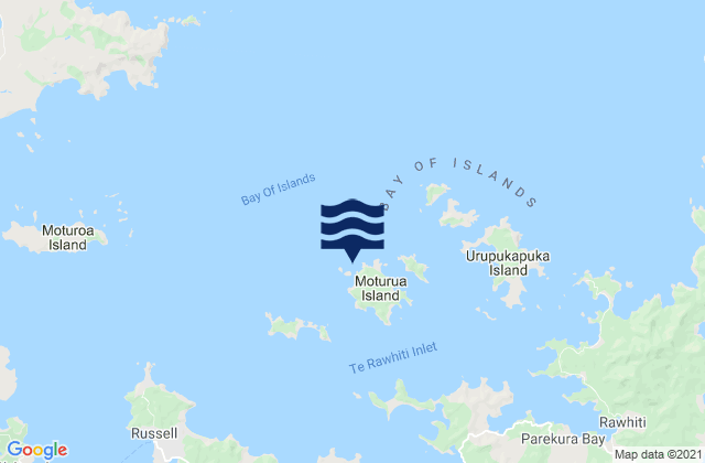 Mapa de mareas Moturua, New Zealand
