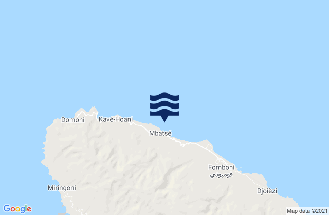 Mapa de mareas Mtakoudja, Comoros