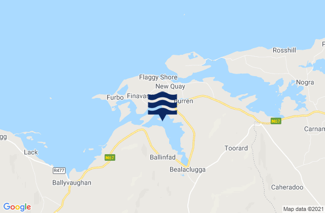 Mapa de mareas Muckinish Bay, Ireland