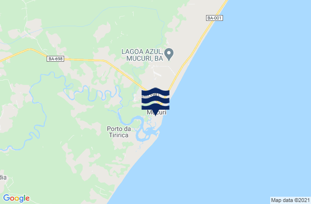 Mapa de mareas Mucuri, Brazil