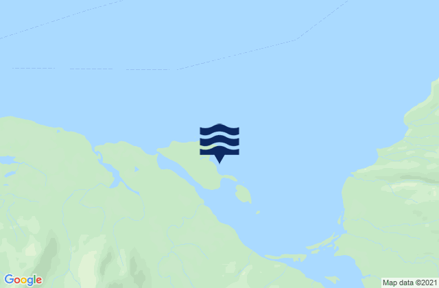 Mapa de mareas Mud Bay Goose Island, United States