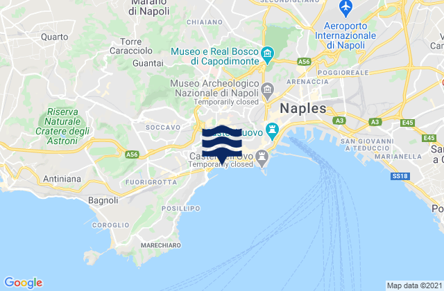 Mapa de mareas Mugnano di Napoli, Italy