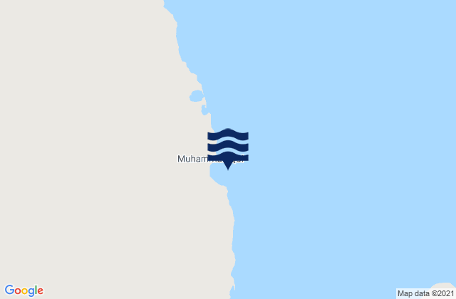 Mapa de mareas Muhammad Qol, Sudan