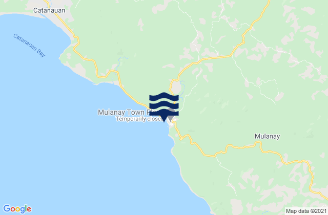 Mapa de mareas Mulanay, Philippines