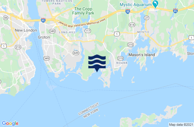 Mapa de mareas Mumford Cove, United States