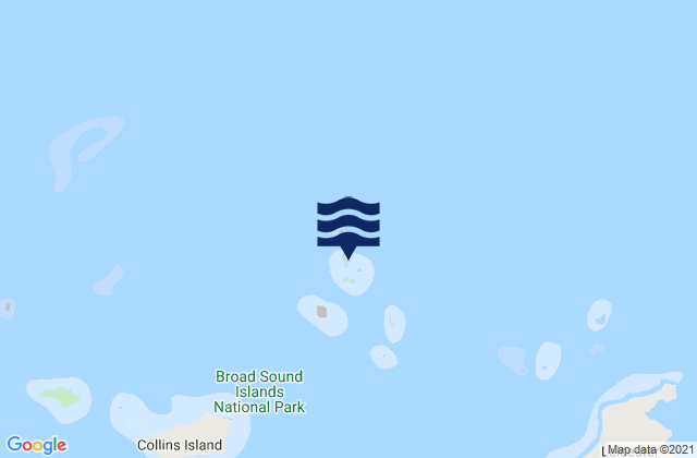 Mapa de mareas Mumford Island, Australia