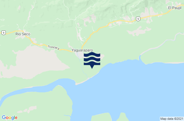 Mapa de mareas Municipio Cajigal, Venezuela