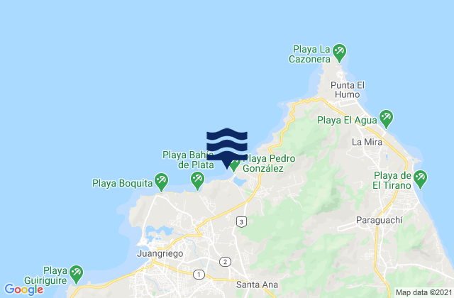 Mapa de mareas Municipio Gómez, Venezuela