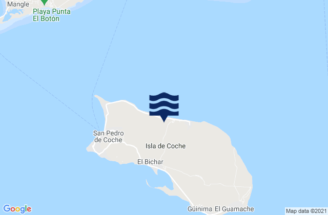 Mapa de mareas Municipio Villalba, Venezuela