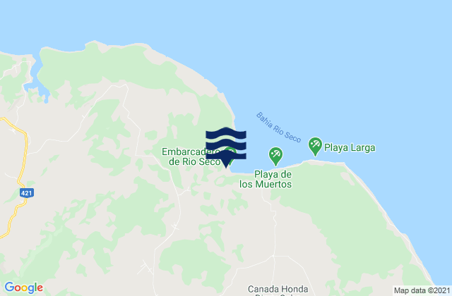 Mapa de mareas Municipio de Banes, Cuba