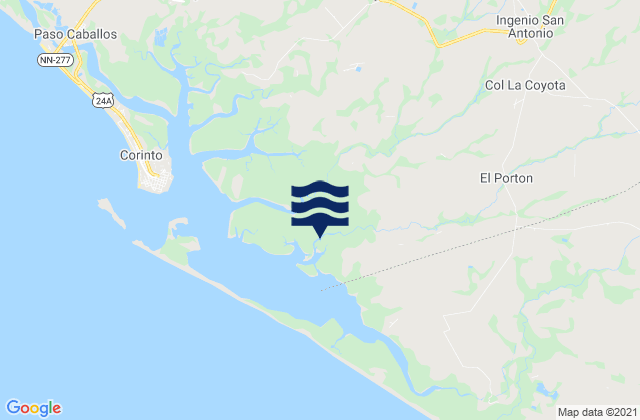 Mapa de mareas Municipio de Chichigalpa, Nicaragua