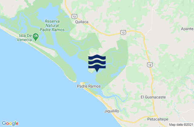 Mapa de mareas Municipio de El Viejo, Nicaragua