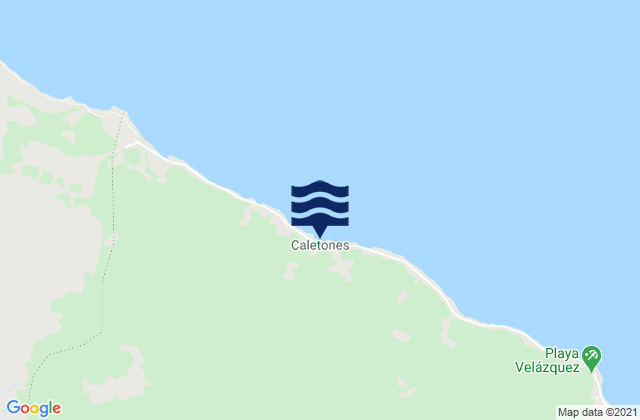 Mapa de mareas Municipio de Gibara, Cuba