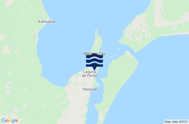 Mapa de mareas Municipio de Laguna, Nicaragua