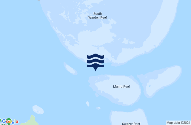 Mapa de mareas Munro Reef, Australia