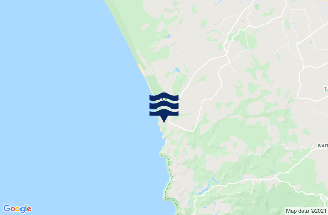 Mapa de mareas Muriwai Beach Auckland, New Zealand