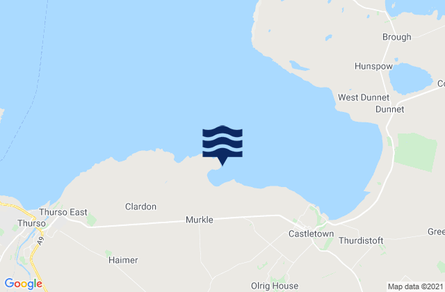Mapa de mareas Murkle Point, United Kingdom