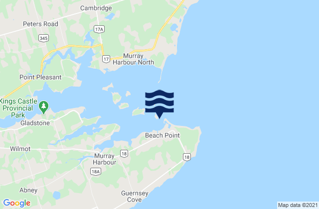 Mapa de mareas Murray Harbour, Canada